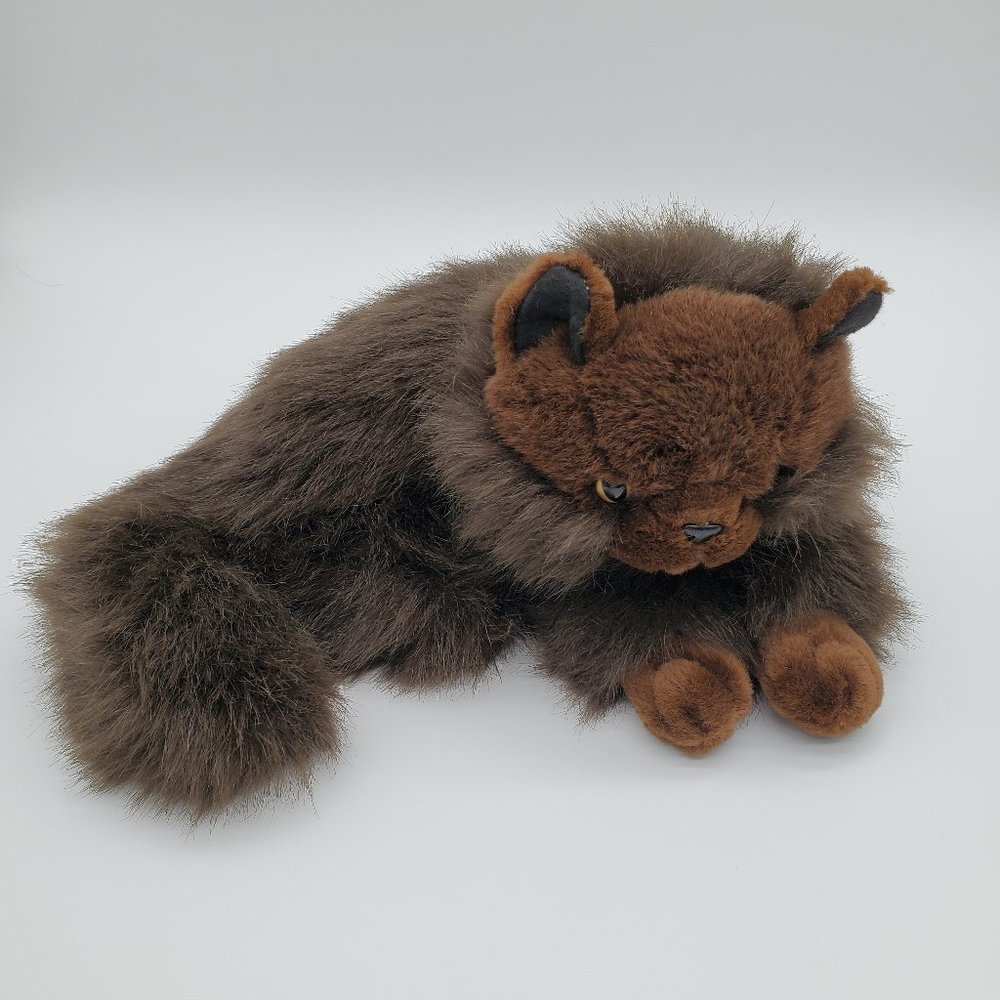 Vintage Chosun International 12" Brown Plush Cat
